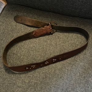 Abercrombie Brown Belt with Flower Detailing